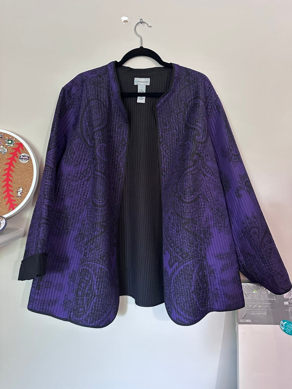 Catherines 3X Reversible Purple Jacket
